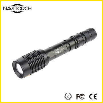 2 * 18650 Аккумулятор T6 Zoomable Прочный перезаряжаемый фонарик (NK-366)